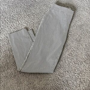 Halogen Taylor Fit Black & White Pinstripe Pants